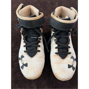Under Armour Harper 4 Mid RM Jr 4.5 Youth 3022062-001 Molded Cleats